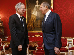 Außenminister Sergej Lawrow besprach mit Bundespräsidenten Alexander Van der Bellen Gründung des "Sotschi-Dialogs"